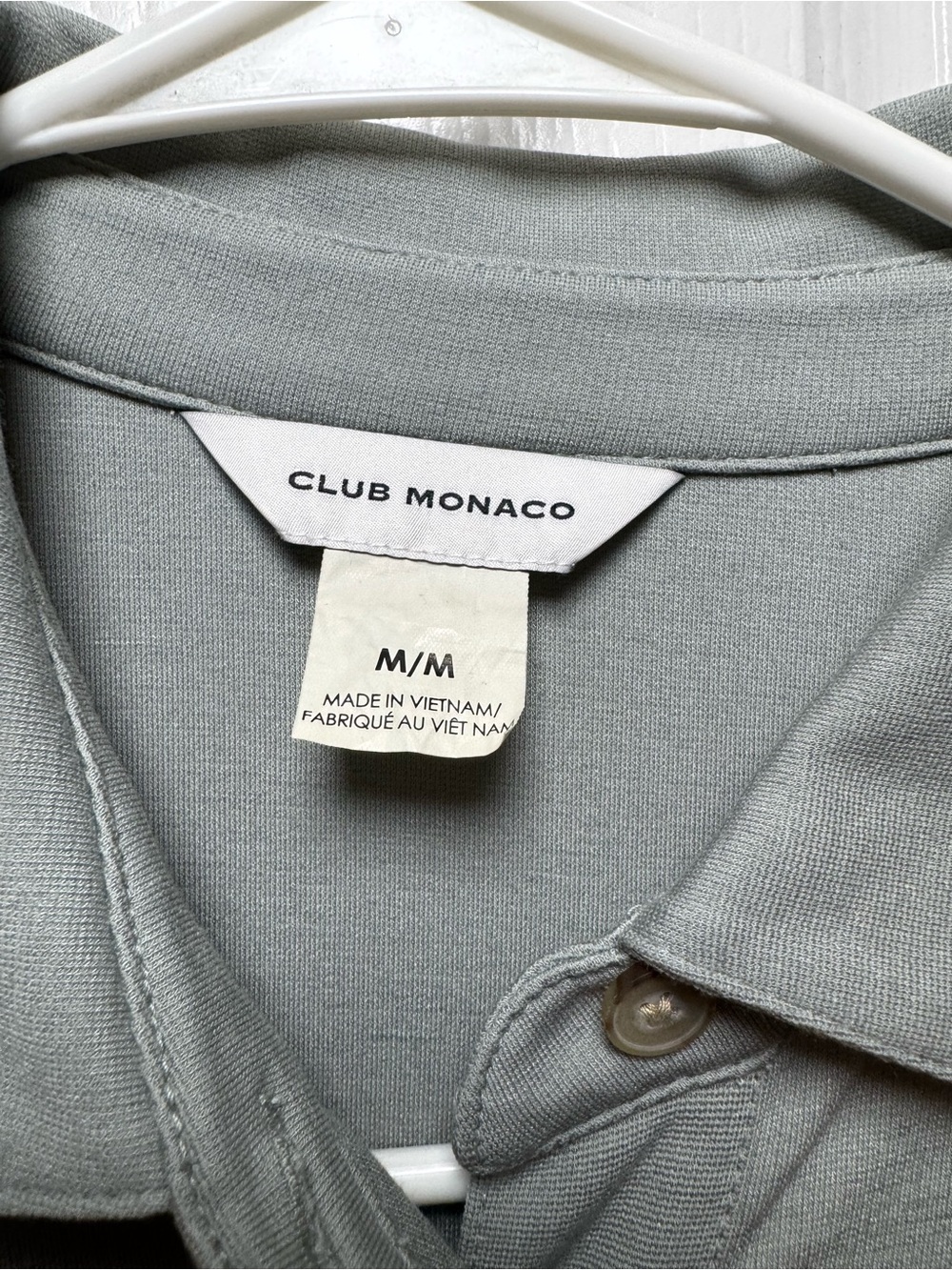 Club Monaco Short Sleeve Belted Button Down Shirt Dress Sage Green Size M - Picture 3 of 7